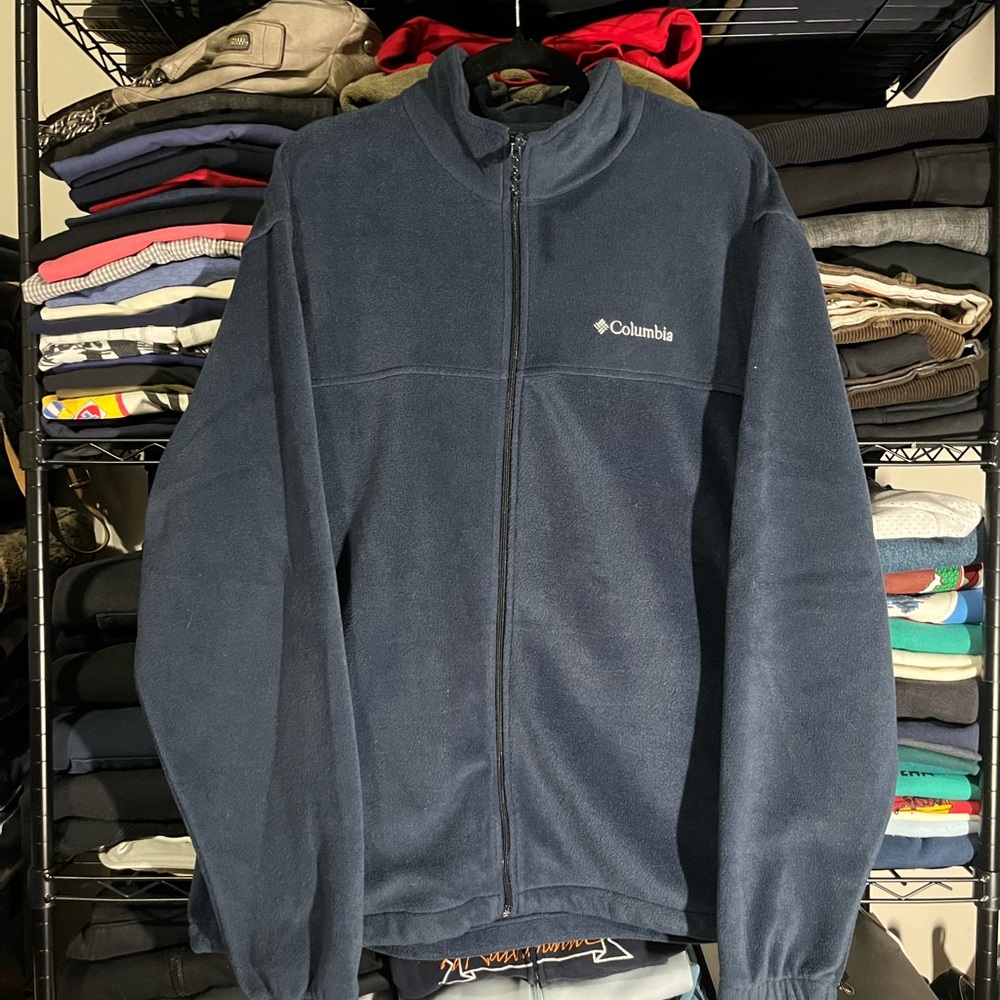 Columbia Navy Full-Zip Fleece Jacket